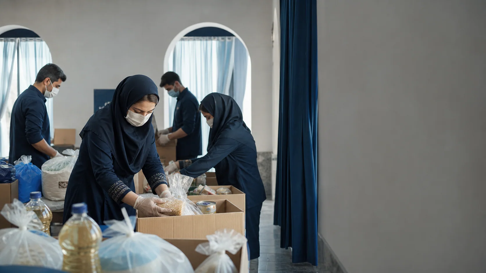 فعالیت داوطلبانه خیریه مهرورزان